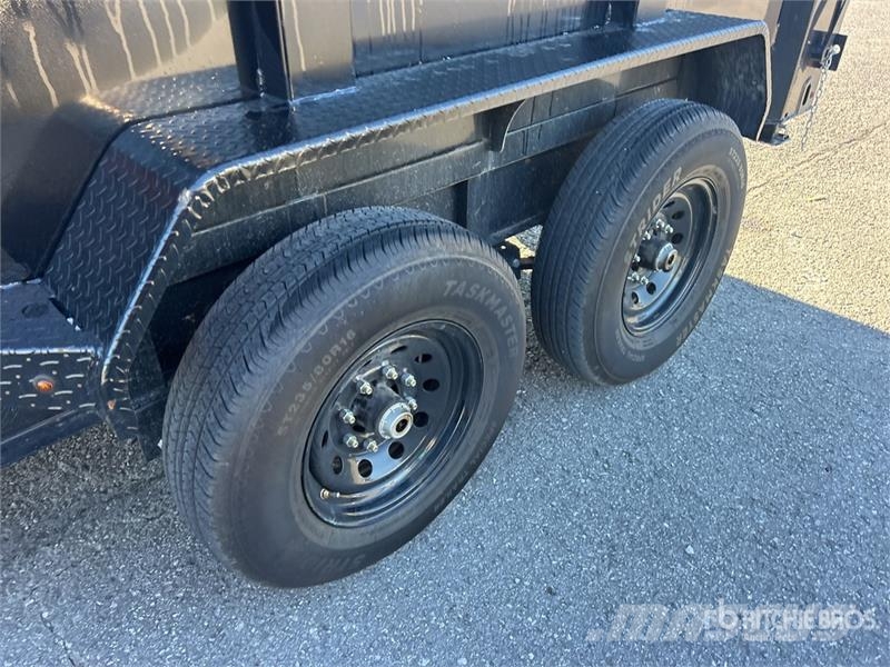 ED Trailers T/A Gooseneck Dump Utility Trailer Pašizgāzējs