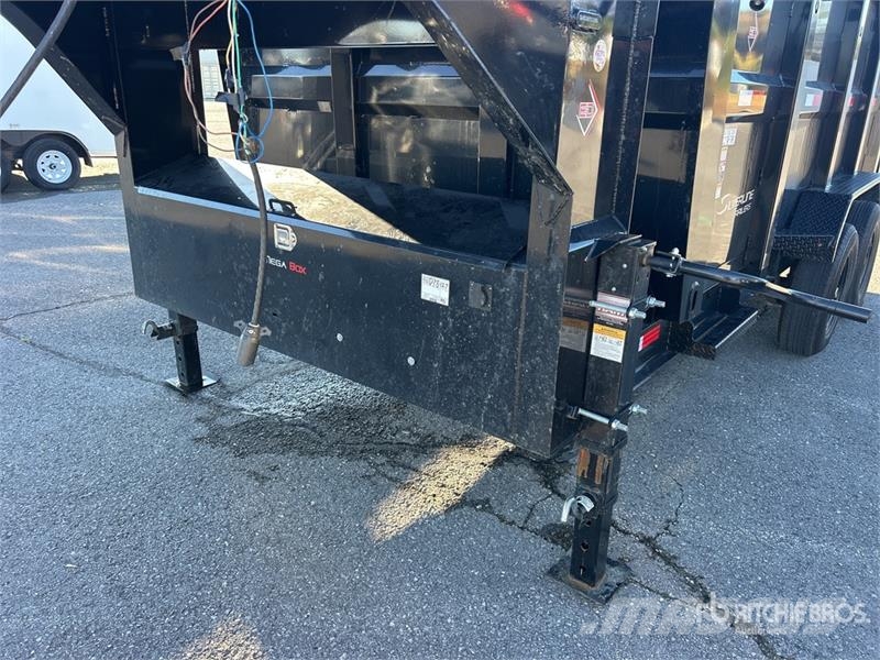 ED Trailers T/A Gooseneck Dump Utility Trailer Pašizgāzējs