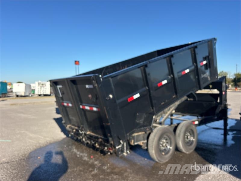ED Trailers T/A Gooseneck Dump Utility Trailer Pašizgāzējs