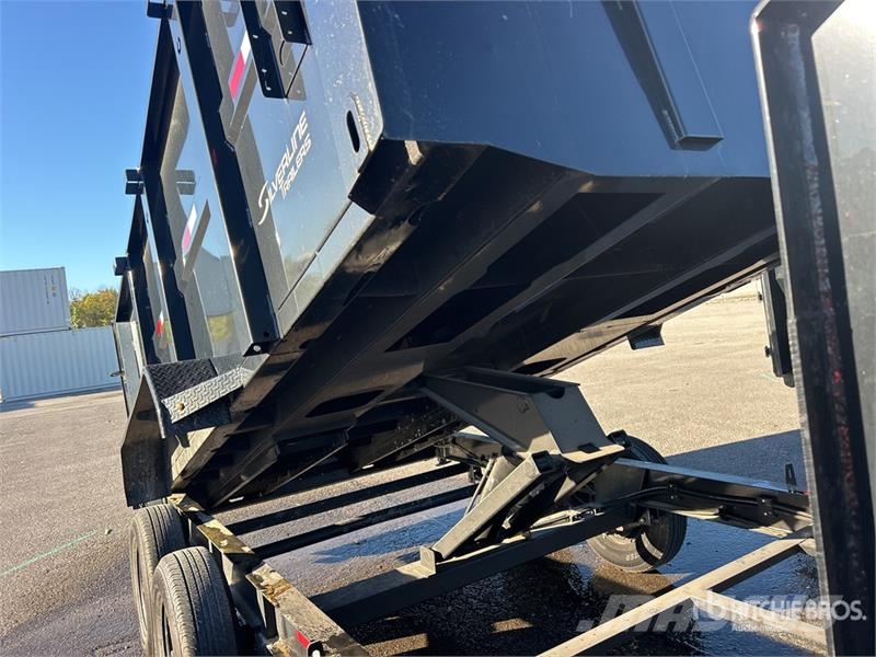ED Trailers T/A Gooseneck Dump Utility Trailer Pašizgāzējs