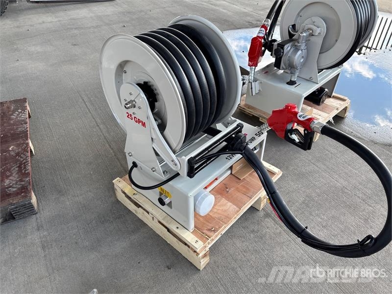 Electric Metered Diesel 50 ft Fuel Reel w/ HD 12v Outros componentes