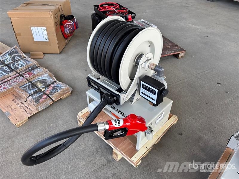 Electric Metered Diesel 50 ft Fuel Reel w/ HD 12v Outros componentes