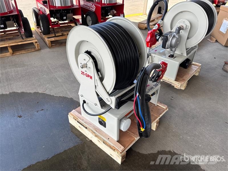 Electric Metered Diesel 50 ft Fuel Reel w/ HD 12v Outros componentes