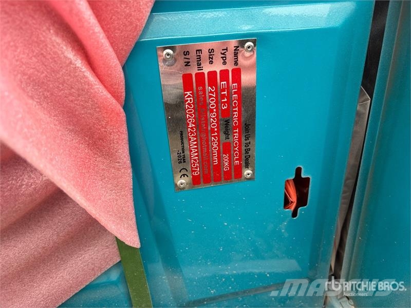  ET13-BLUE Electric Mini Trike (Unused) سيارات