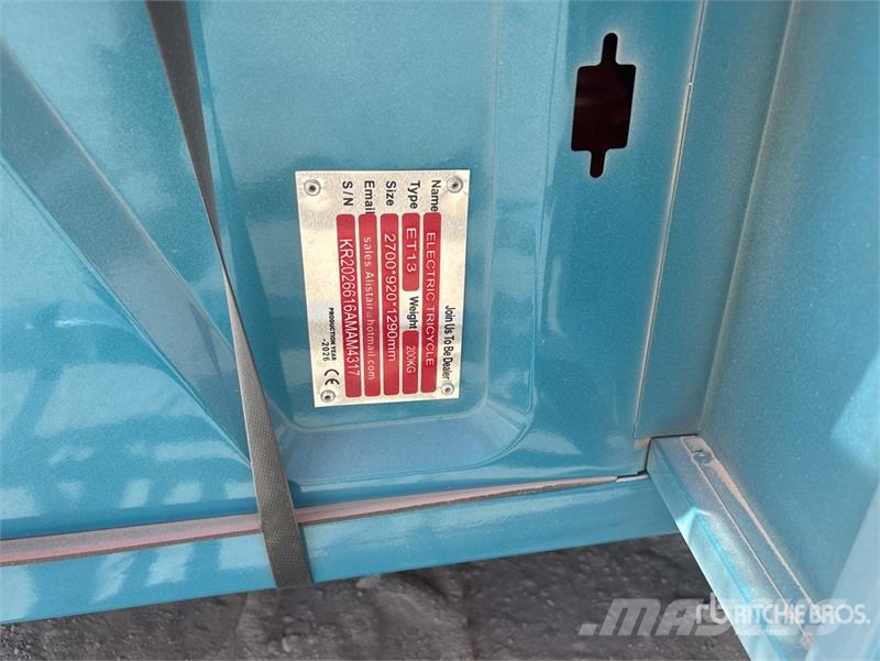 ET13-BLUE Electric Mini Trike (Unused) 汽车