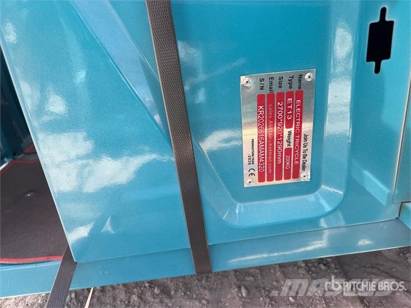 ET13-BLUE Electric Mini Trike (Unused) 汽车