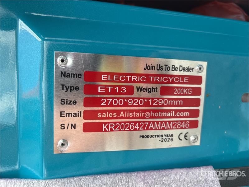 ET13-BLUE Electric Mini Trike (Unused) PKWs