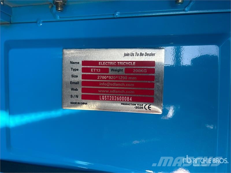 ET13-BLUE Electric Mini Trike (Unused) Avtomobili