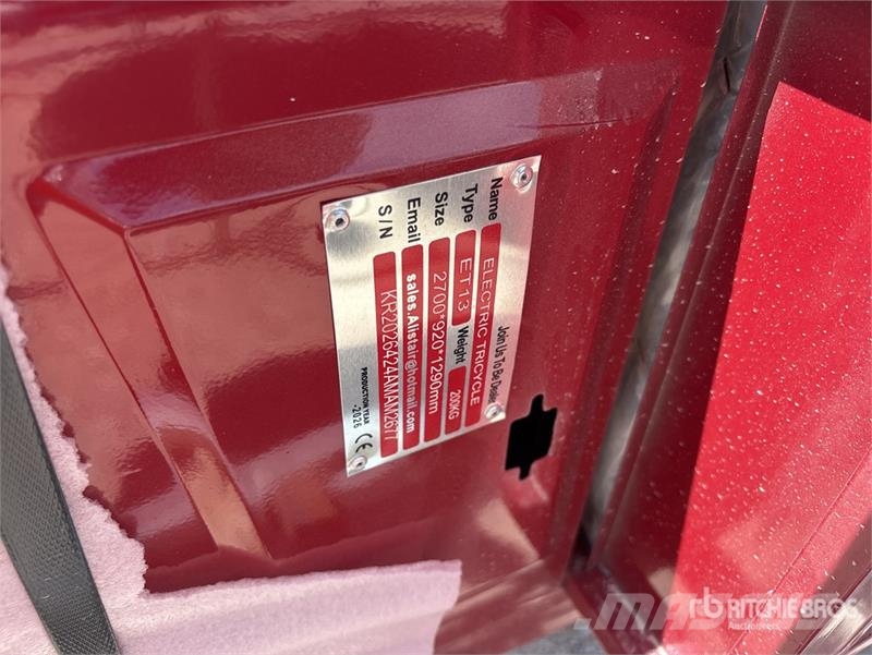 ET13-RED Electric Mini Trike (Unused) Легковые автомобили