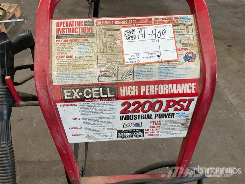 Ex-Cell 1603 CWBS Pressure Washer Low pressure cleaner