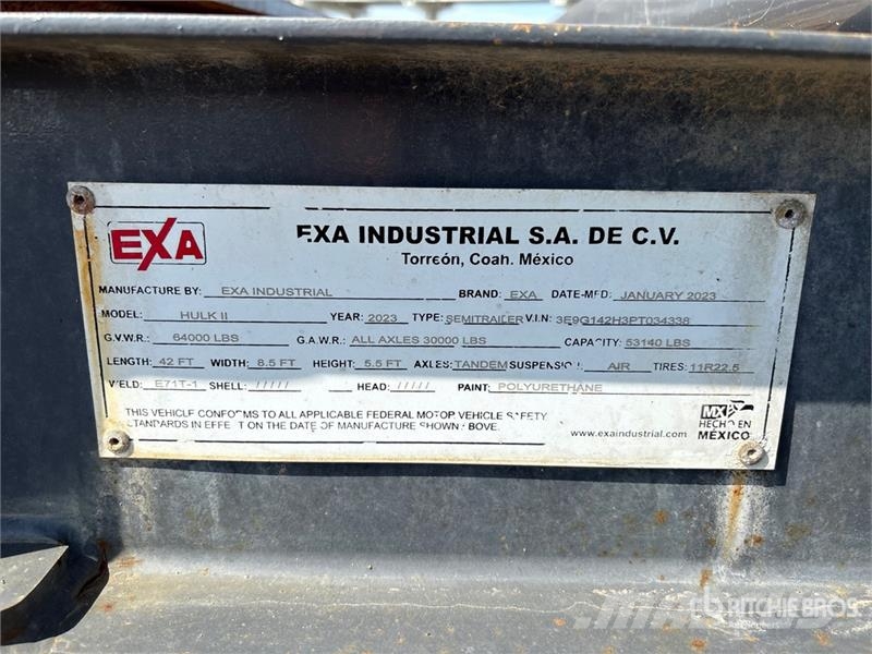 EXA HULK II 17 ft T/A Container Trailer Konteineriekrāvēji