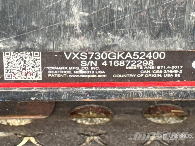 Exmark Vertex S Series 4x2 Stand-On Lawn Mower ركوب الحشائش
