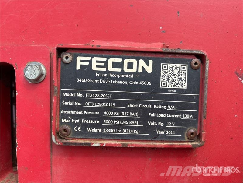 Fecon FTX128 Skid Steer Mulcher Tractor Лісові мулчери