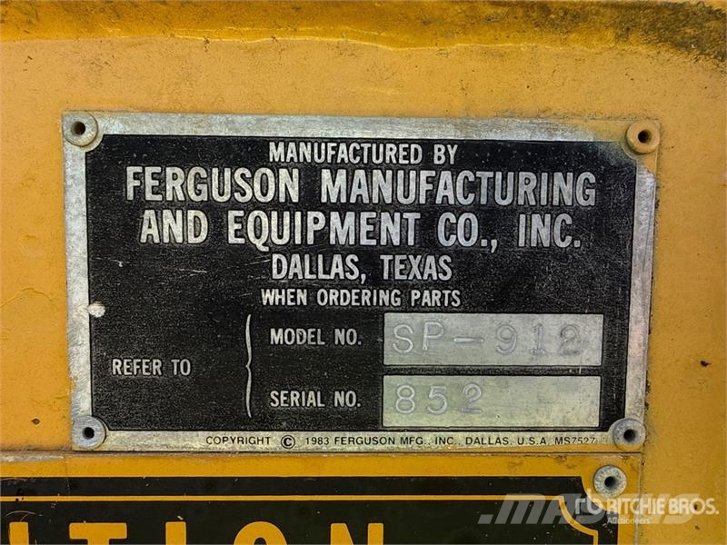 Ferguson SP912 9 Wheel Pneumatic Roller Κύλινδροι με επίσωτρα με αέρα
