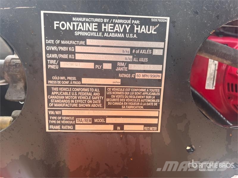 Fontaine Magnitude 55HFLD 26-60 55 ton Tri/A Removable Goos Mažų aukščių krautuvai