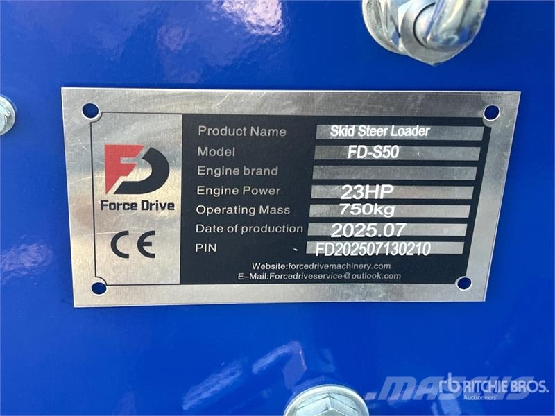 Force Drive FD-S50 Mini Compact Track Loader (Unused) Kompaktlaadurid