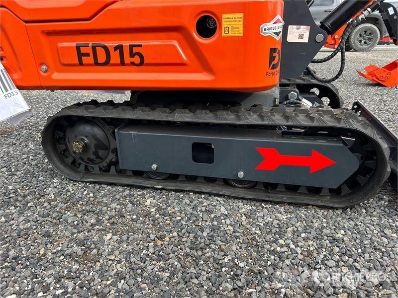 Force Drive FD15 Mini Excavator (Unused) حفارات صغيرة أقل من 7 طن (حفارات صغيرة)