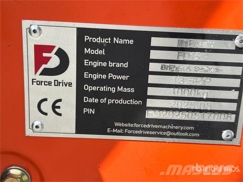 Force Drive FD15 Mini Excavator (Unused) Minigravemaskiner