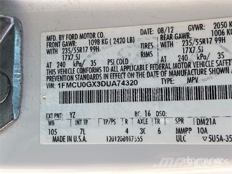 Ford Escape 2WD SUV 汽車