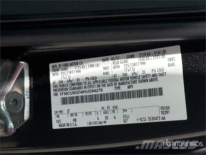 Ford Escape 4WD SUV Cars
