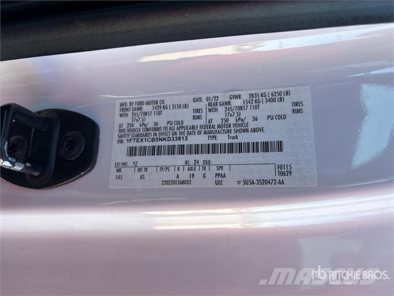 Ford F-150 4x2 Extended Cab Pickup (Inoperable) Drugi