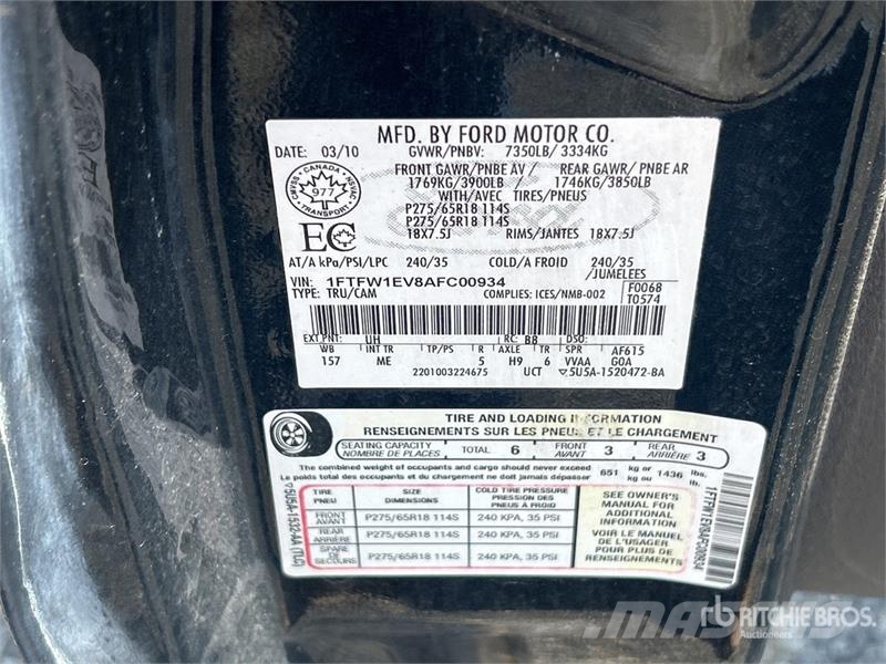 Ford F-150 XLT 4x4 Crew Cab Pickup (Inoperable) Други