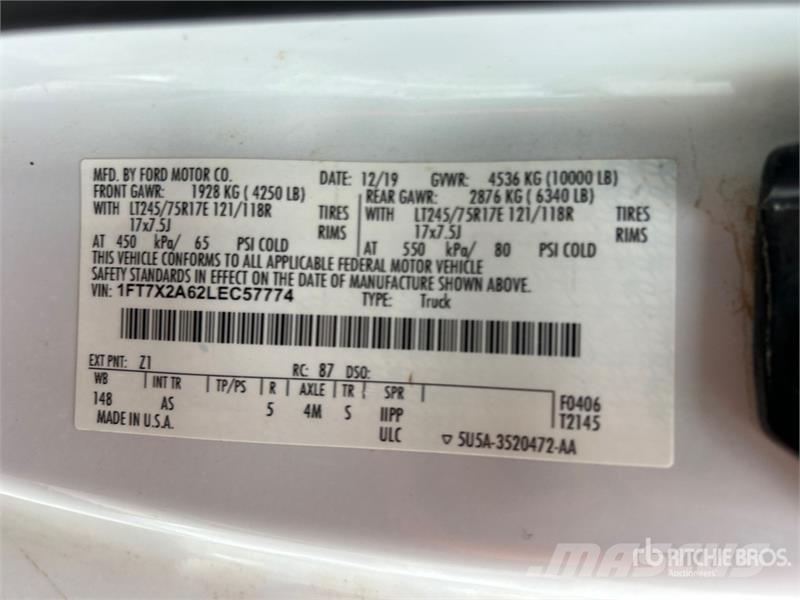 Ford F-250 XL 4x2 Extended Cab Pickup (Inoperable) その他