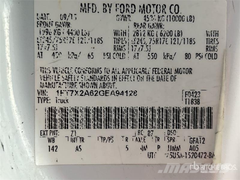 Ford F-250 XL 4x2 Extended Cab Pickup Otros