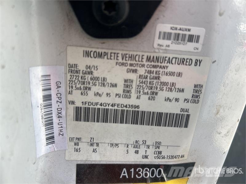 Ford F-450 Plataformas sobre camión