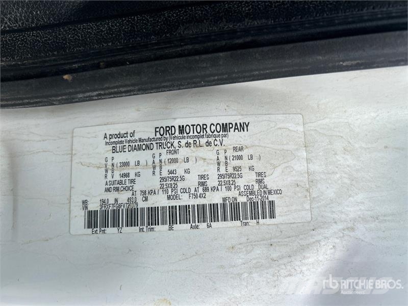 Ford F-750 Kabine i unutrašnjost