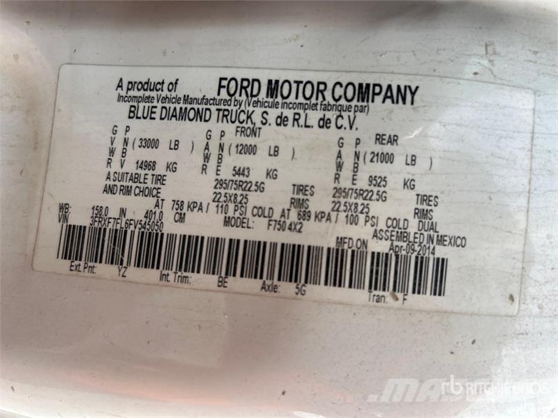 Ford F-750 XLT 4x2 Service Truck Komunalna vozila za opštu namenu