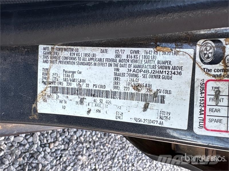 Ford Fiesta SE Automobile (Inoperable) Avtomobili