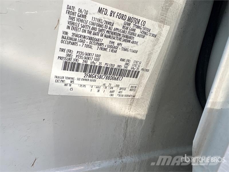 Ford Flex 2WD SUV (Inoperable) Avtomobili