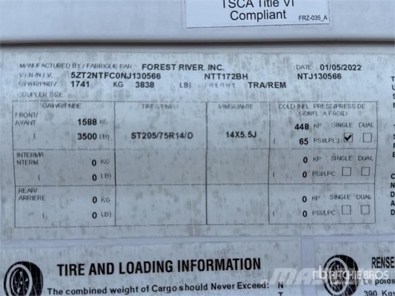 Forest River Independence Trail 17 ft S/A Travel Trailer 기타 트레일러