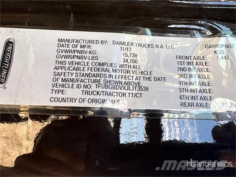 Freightliner Cascadia 113 Седельные тягачи