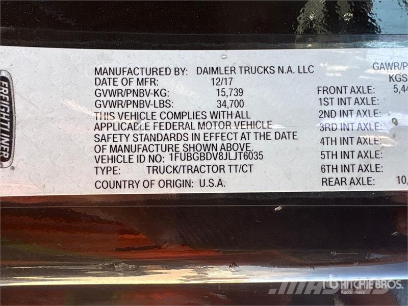 Freightliner Cascadia 113 Седельные тягачи