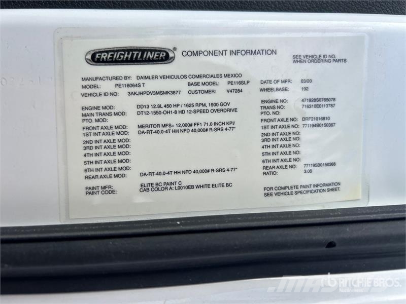 Freightliner Cascadia 116 Prime Movers