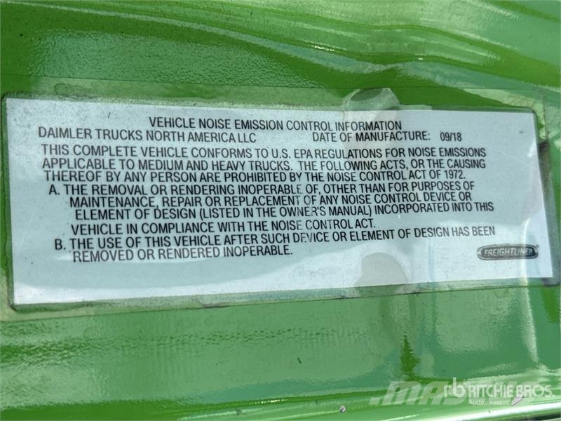 Freightliner Cascadia 116 曳引機組件