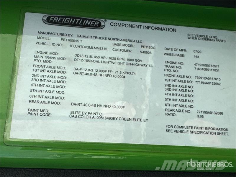 Freightliner Cascadia 116 Tractores (camiões)