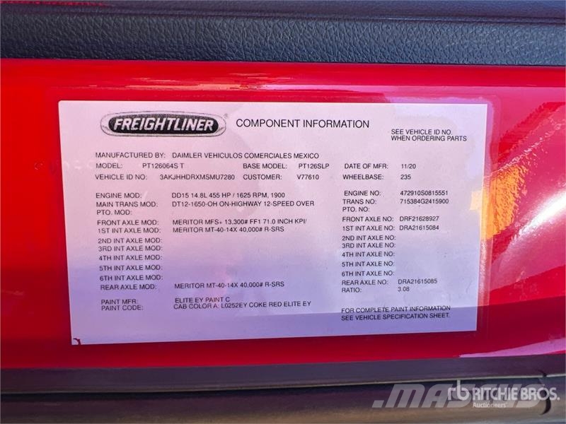 Freightliner Cascadia 126 Тягачі
