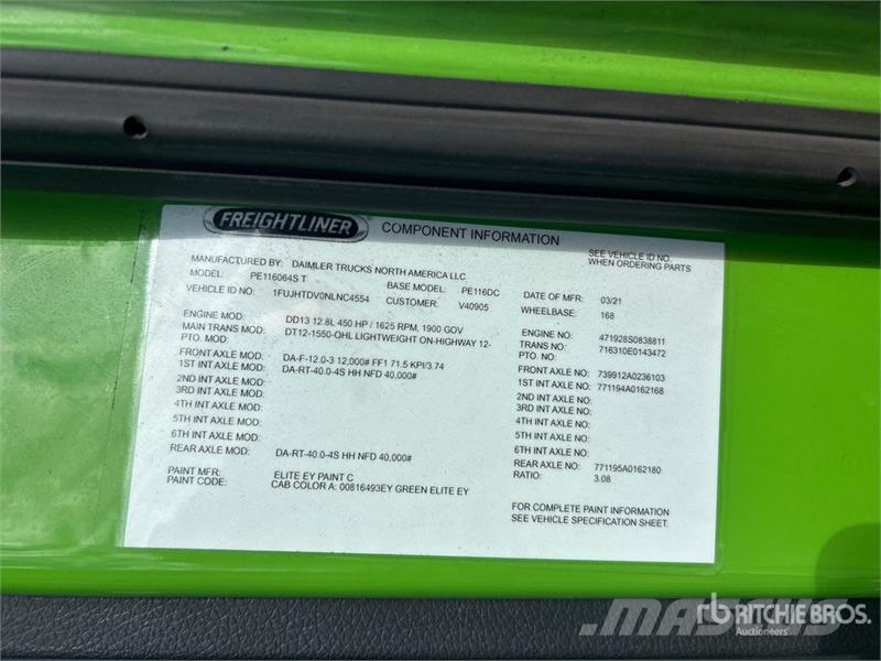 Freightliner Cascadia 116 وحدات الجر