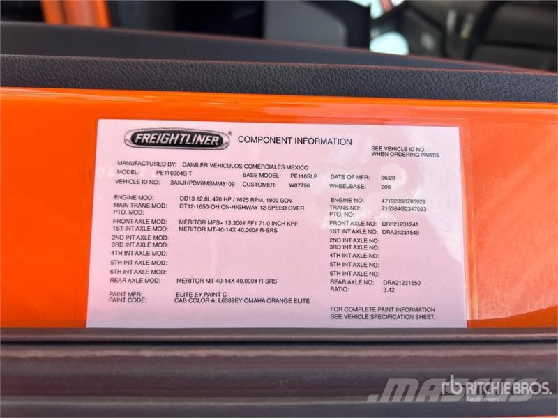 Freightliner Cascadia 116 曳引機組件