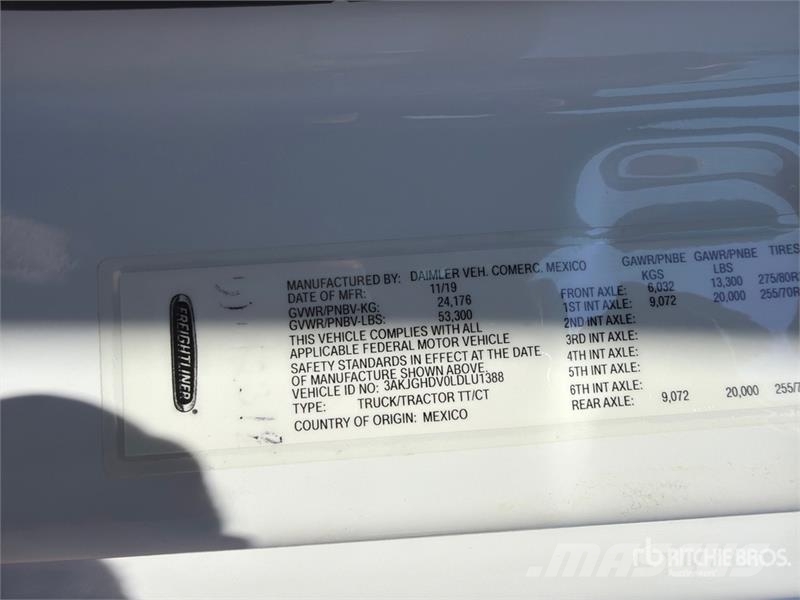 Freightliner Cascadia 113 6x4 Sleeper Car Carrier Truck Trasportatore per veicoli