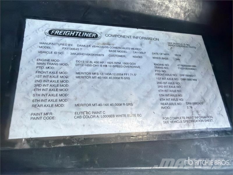 Freightliner Cascadia 113 6x4 Sleeper Car Carrier Truck Camiones portacoches