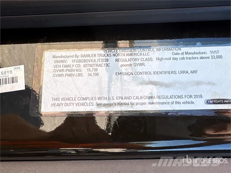 Freightliner Cascadia 113 Седельные тягачи