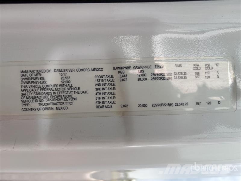 Freightliner Cascadia 113 6x4 Sleeper Car Carrier Truck Evakuatori
