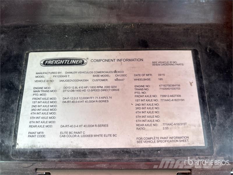 Freightliner Cascadia 125 트랙터 유닛