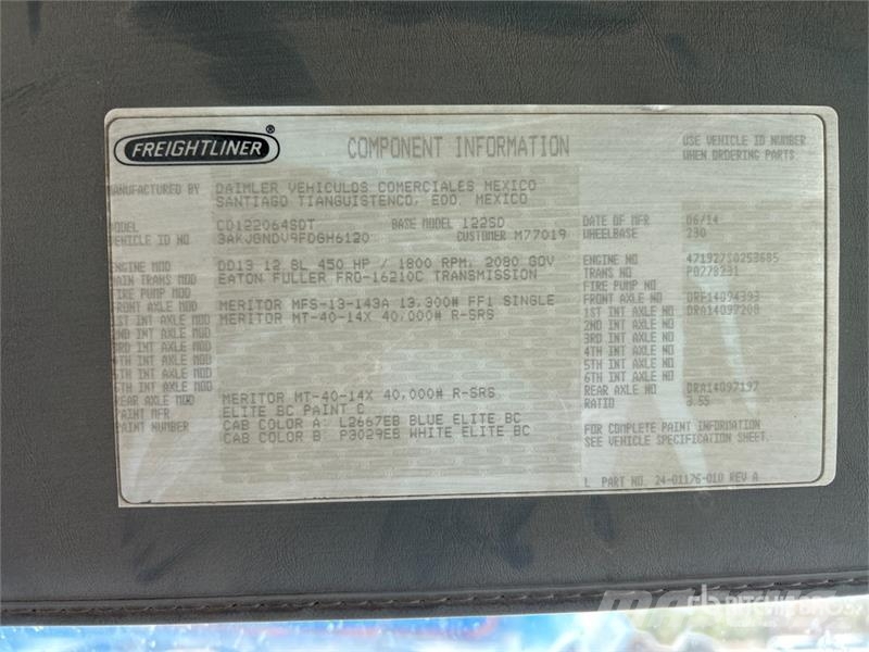 Freightliner Coronado 122SD 中古トラクターヘッド | トレーラーヘッド