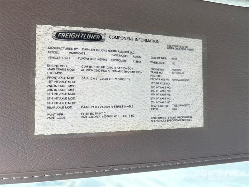 Freightliner M2 Camiones de cama baja