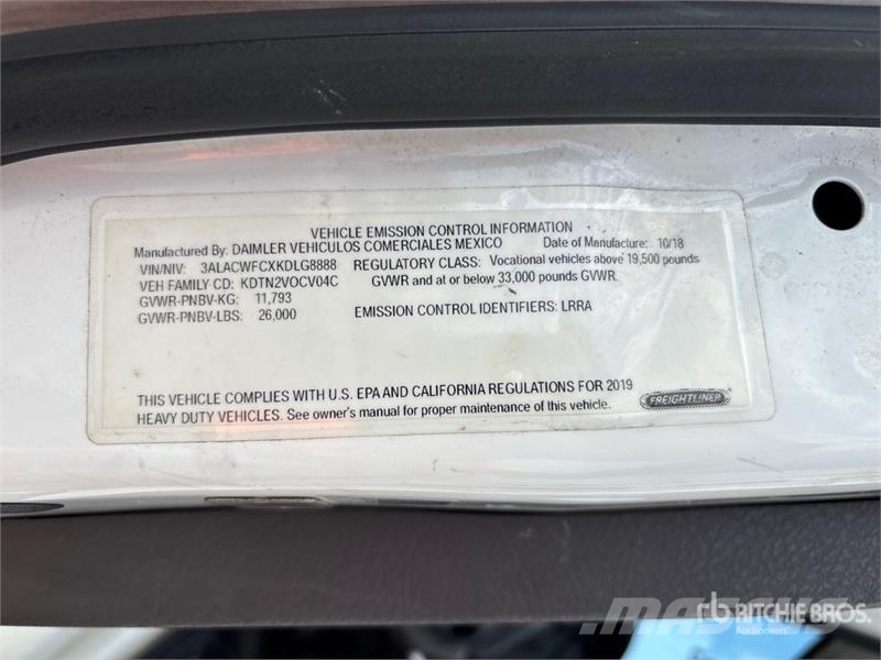 Freightliner M2 106 Isotermos y frigoríficos